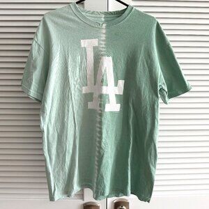 Rare Liquid Blue LA Dodgers 2 Tone Split Tie Dye T Shirt SZ L